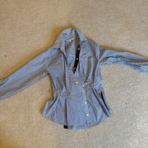 Veronica Beard striped poplin shirt - size 2